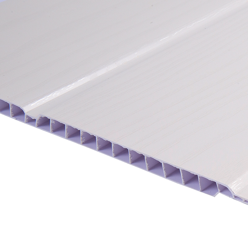แผ่นหุ้มผนังสีขาวประสานกันติดผนัง PVC แผงติดผนัง yxpvc208
